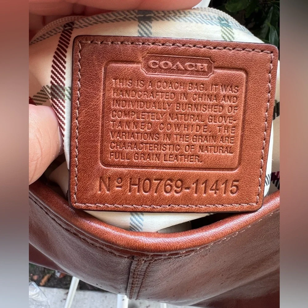 SOLD- Coach Bleecker Leather Shoulder Bag – Style No. 11415 - Picture 5 of 8